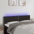 Cabecero con LED de tela negro 144x5x78/88