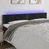 Cabecero con LED de terciopelo negro 200x5x78/88