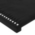 Cabecero con LED de terciopelo negro 200x5x78/88