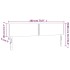 Cabecero con LED de terciopelo rosa 180x5x78/88