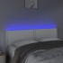 Cabecero con LED cuero sintético blanco 144x5x78/88