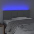 Cabecero con LED de tela gris claro 90x5x78/88