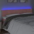 Cabecero con LED de terciopelo rosa 160x5x78/88