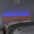 Cabecero con LED de terciopelo rosa 144x5x78/88