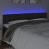 Cabecero con LED cuero sintético negro 160x5x78/88