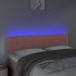 Cabecero con LED de terciopelo rosa 144x5x78/88