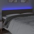 Cabecero con LED de tela gris taupe 160x5x78/88