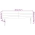 Cabecero con LED de terciopelo gris claro 200x5x78/88