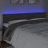 Cabecero con LED de terciopelo gris oscuro 180x5x78/88