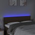 Cabecero con LED de tela marrón oscuro 144x5x78/88