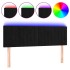 Cabecero con LED de terciopelo negro 144x5x78/88