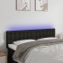 Cabecero con LED de tela negro 144x5x78/88