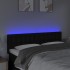 Cabecero con LED de tela negro 144x5x78/88