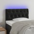 Cabecero con LED de terciopelo negro 80x7x78/88