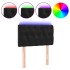 Cabecero con LED de terciopelo negro 80x7x78/88