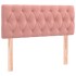 Cabecero con LED de terciopelo rosa 90x7x78/88