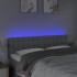 Cabecero con LED de tela gris claro 144x5x78/88