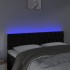 Cabecero con LED de terciopelo negro 160x7x78/88