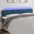 Cabecero con LED de terciopelo azul oscuro 180x7x78/88
