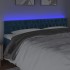 Cabecero con LED de terciopelo azul oscuro 180x7x78/88