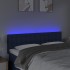 Cabecero con LED de tela azul 144x5x78/88