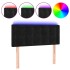 Cabecero con LED de terciopelo negro 100x5x78/88