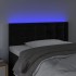 Cabecero con LED de terciopelo negro 100x5x78/88