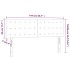 Cabecero con LED de terciopelo rosa 144x5x78/88