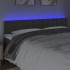 Cabecero con LED de terciopelo gris oscuro 160x5x78/88