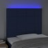 Cabecero con luces LED tela azul 80x5x118/128