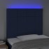 Cabecero con luces LED tela azul 90x5x118/128