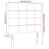 Cabecero con luces LED terciopelo rosa 90x5x118/128