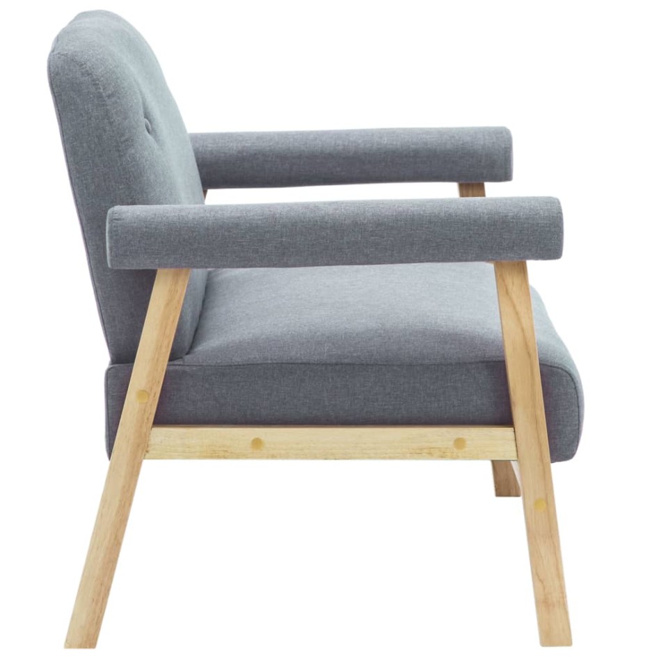 Sofá de 2 plazas tela gris