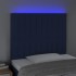 Cabecero con luces LED tela azul 100x5x118/128