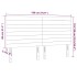 Cabecero con luces LED terciopelo gris claro 180x5x118/128