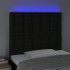 Cabecero con luces LED tela negro 100x5x118/128