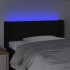 Cabecero con LED de tela negro 103x16x78/88