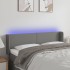 Cabecero con LED de tela gris oscuro 147x16x78/88