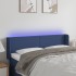 Cabecero con LED de tela azul 147x16x78/88