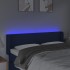 Cabecero con LED de tela azul 147x16x78/88
