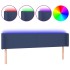Cabecero con LED de tela azul 183x16x78/88