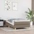 Estructura de cama sin colchón tela gris taupe 90x190