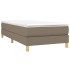 Estructura de cama sin colchón tela gris taupe 90x190