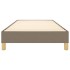 Estructura de cama sin colchón tela gris taupe 90x190