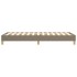 Estructura de cama sin colchón tela gris taupe 90x190