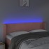 Cabecero con LED de terciopelo rosa 147x16x78/88