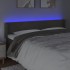 Cabecero con LED de terciopelo gris oscuro 203x16x78/88