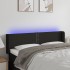 Cabecero con LED de tela negro 147x16x78/88