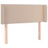Cabecero con LED cuero sintético color capuchino 93x16x78/88