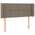 Cabecero con LED de tela gris taupe 93x16x78/88